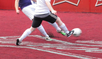 Close up of a football tackle